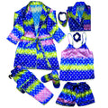 LV Neon Robe 5pc Pajama Set