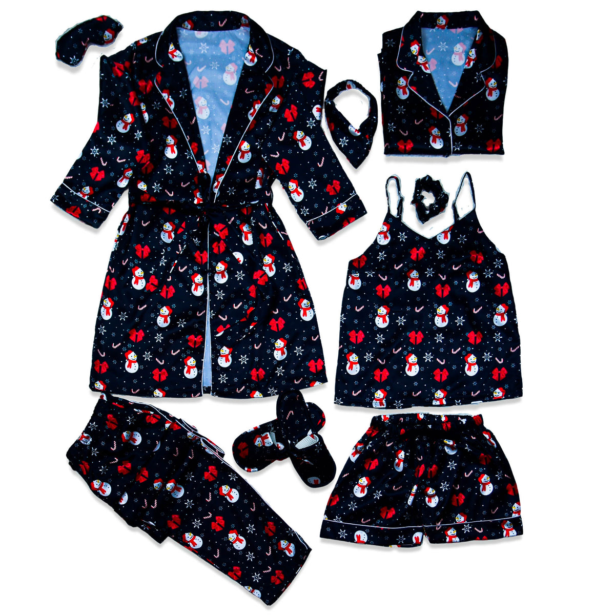 Christmas Eve Robe 5pc Pajama Set