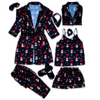 Christmas Eve Robe 5pc Pajama Set