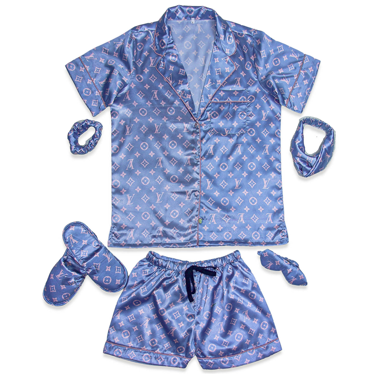 LV Periwinkle Shorts Set
