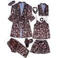 CC Mocha Robe 5pc Pajama Set