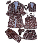 CC Mocha Robe 5pc Pajama Set