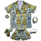 Azure Royale Shorts Set