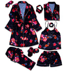 VS Rose Robe 5pc Pajama Set