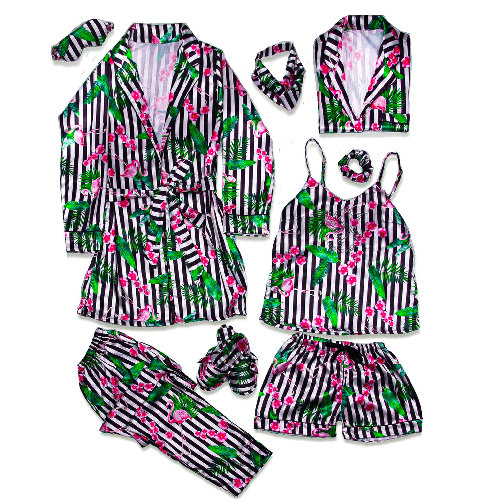 VS Flamingo Robe 5pc Pajama Set