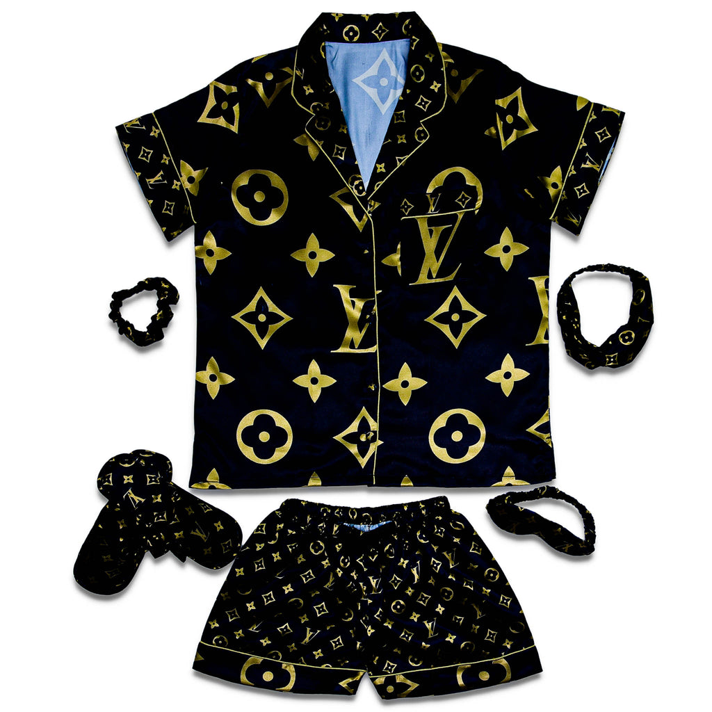 LV Noir Shorts Set