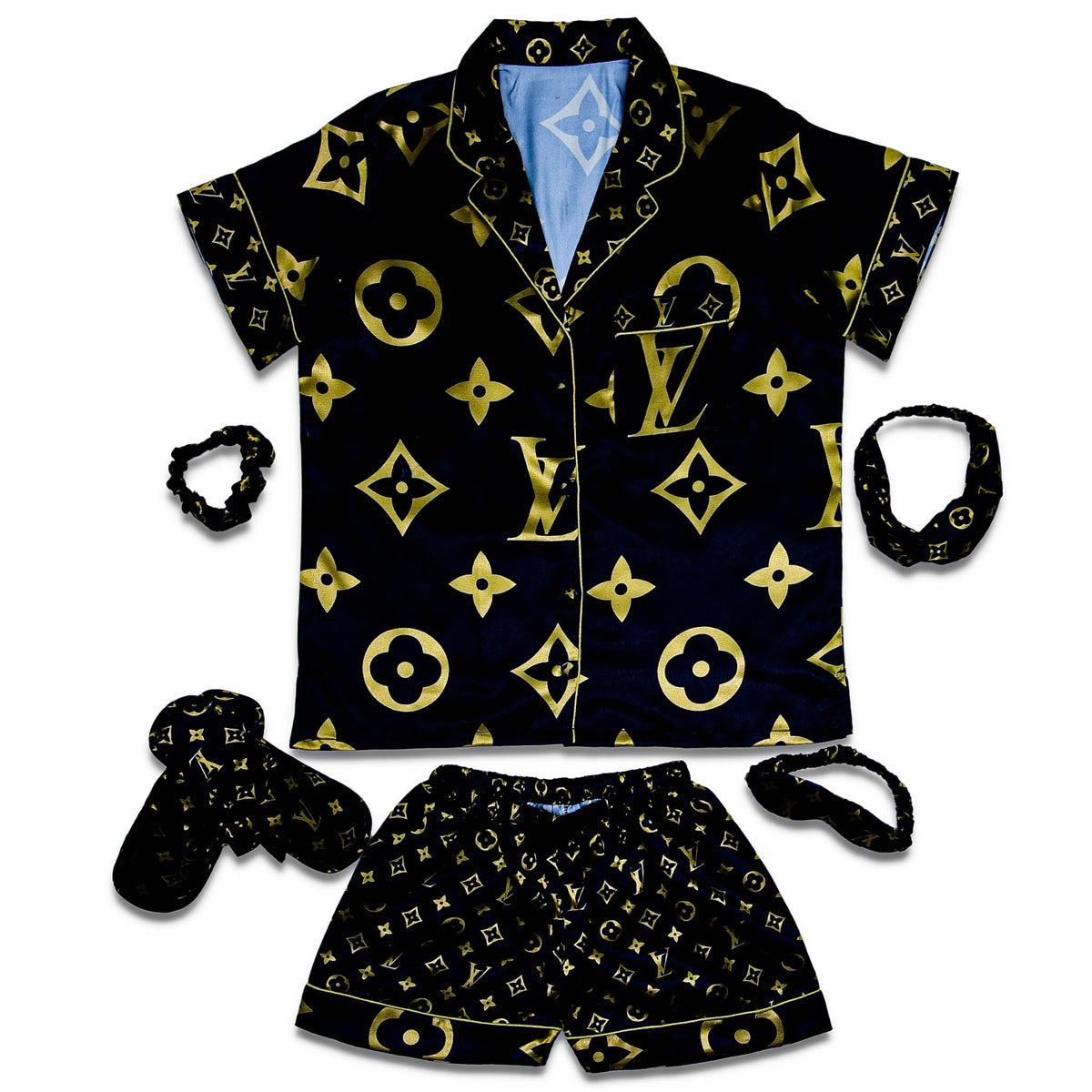 LV Noir Shorts Set