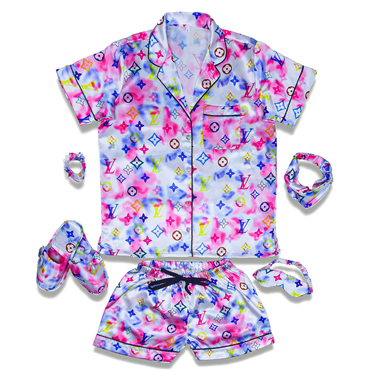 LV Watercolor Shorts Set