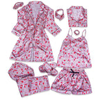 FF Blush Robe 5pc Pajama Set