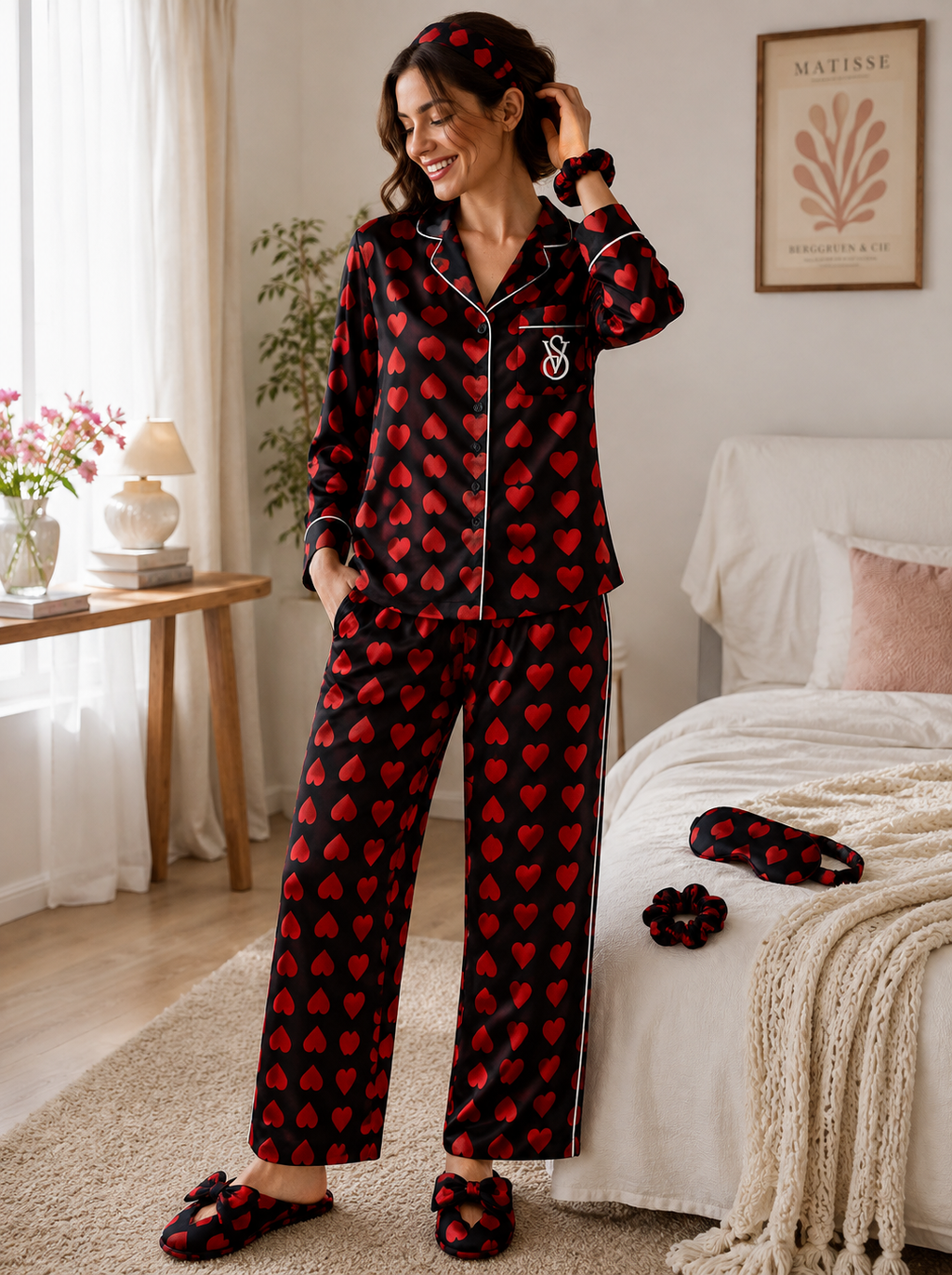 VS Heart Pajama Set