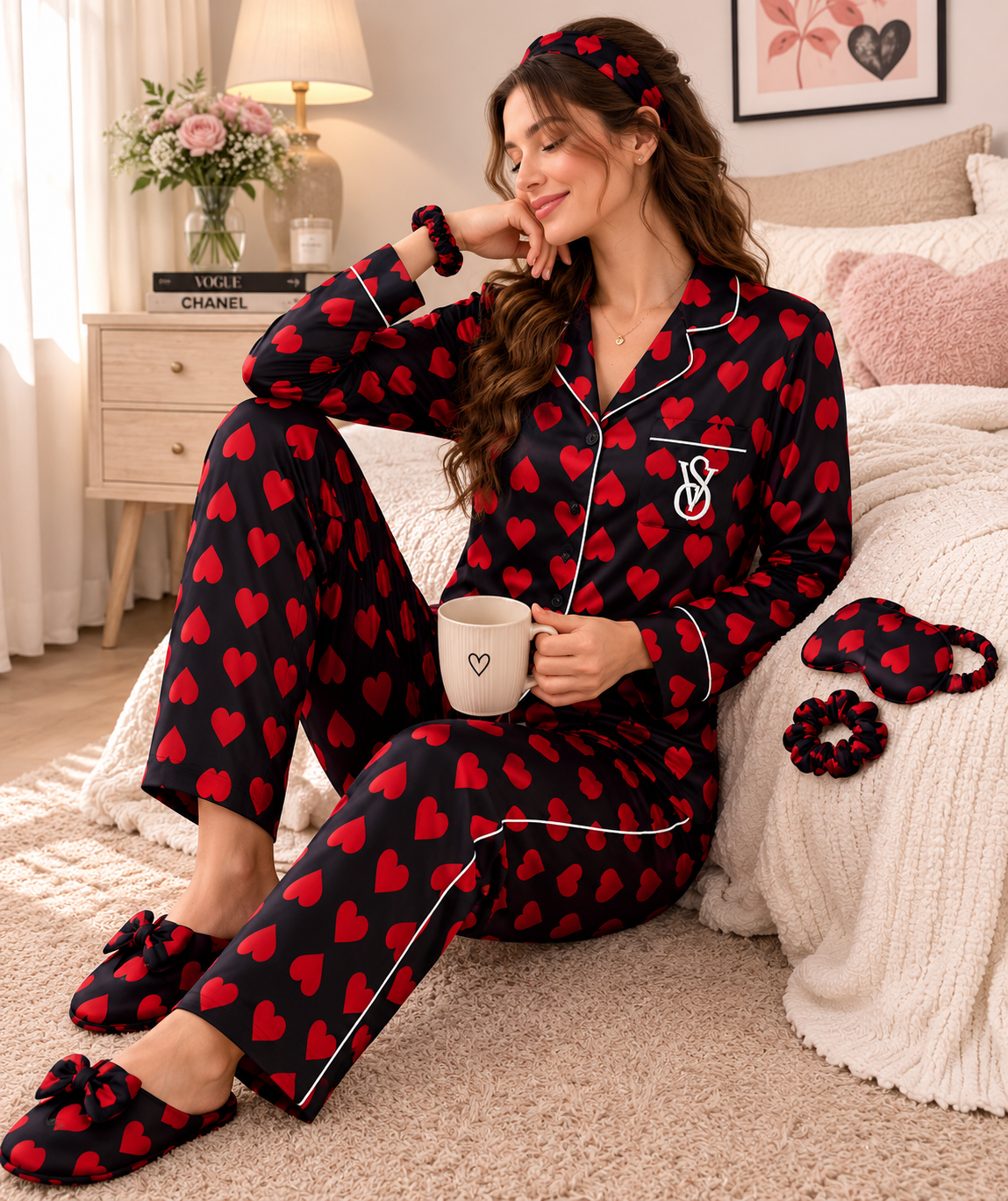 VS Heart Pajama Set
