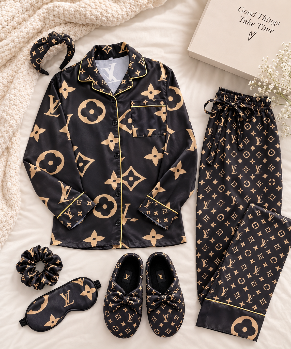LV Noir Pajama Set