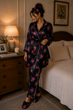VS Rose Robe 5pc Pajama Set