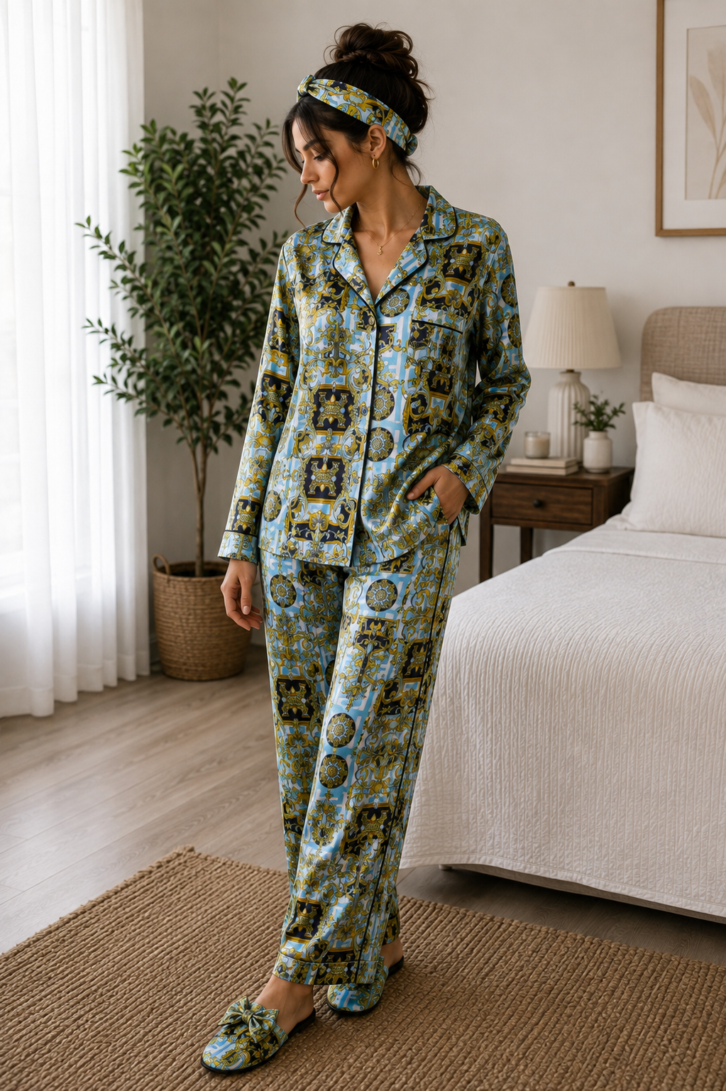 Azure Royale Pajama Set