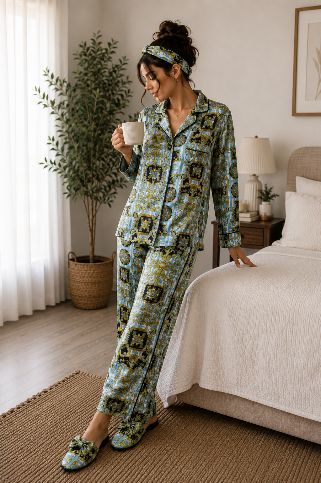 Azure Royale Pajama Set