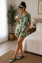 Azure Royale Shorts Set