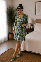 Azure Royale Robe 5pc Pajama Set