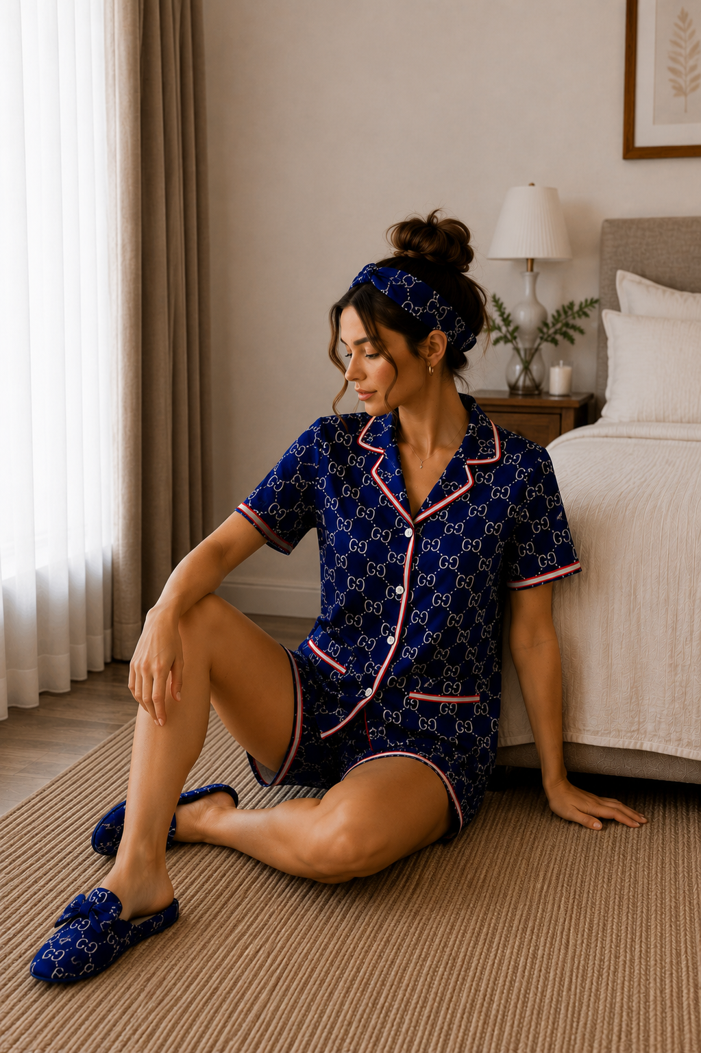 GG Cobalt Shorts Set