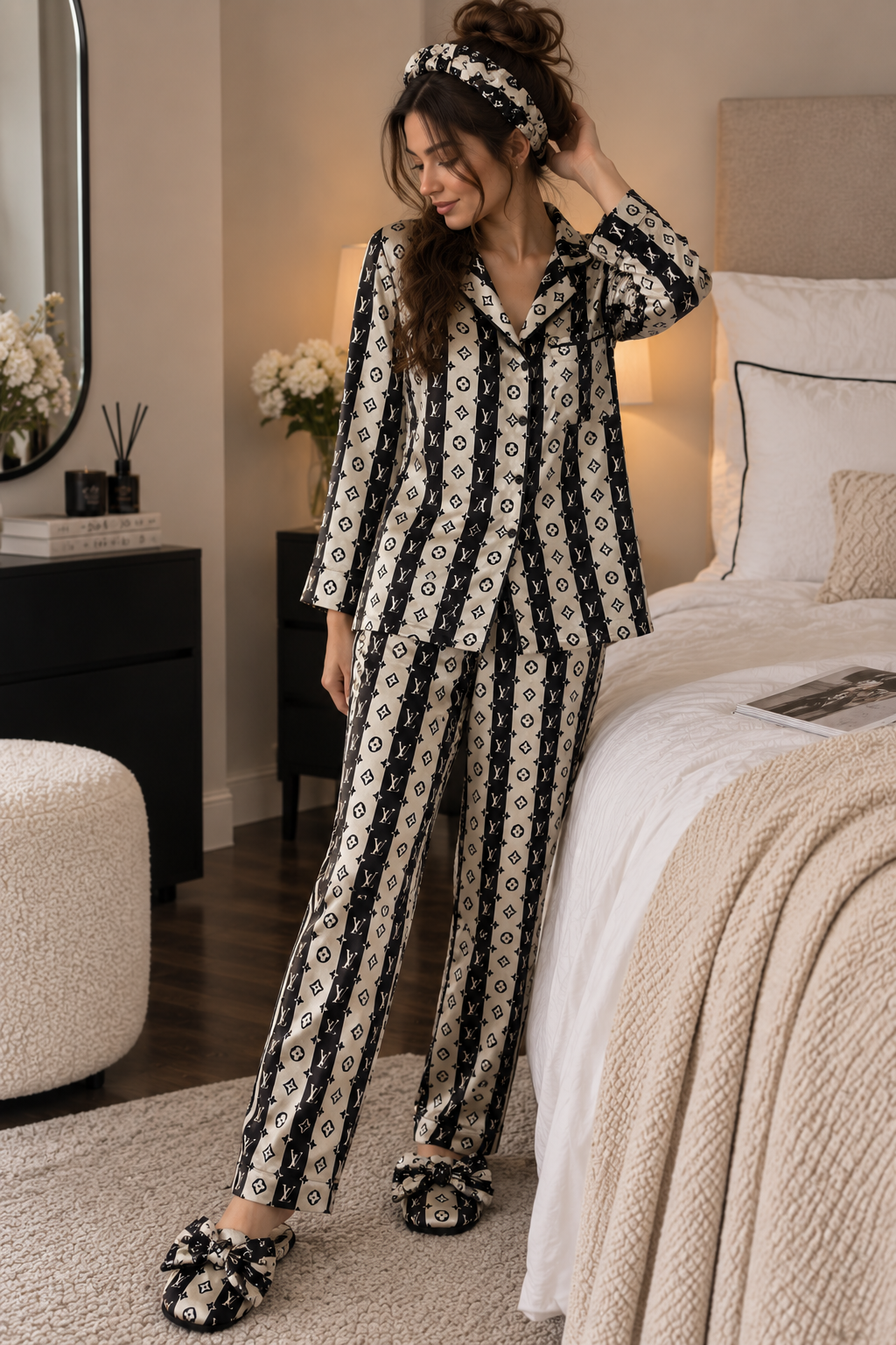 LV Champagne Pajama Set