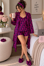 CD Fuchsia Robe 5pc Pajama Set