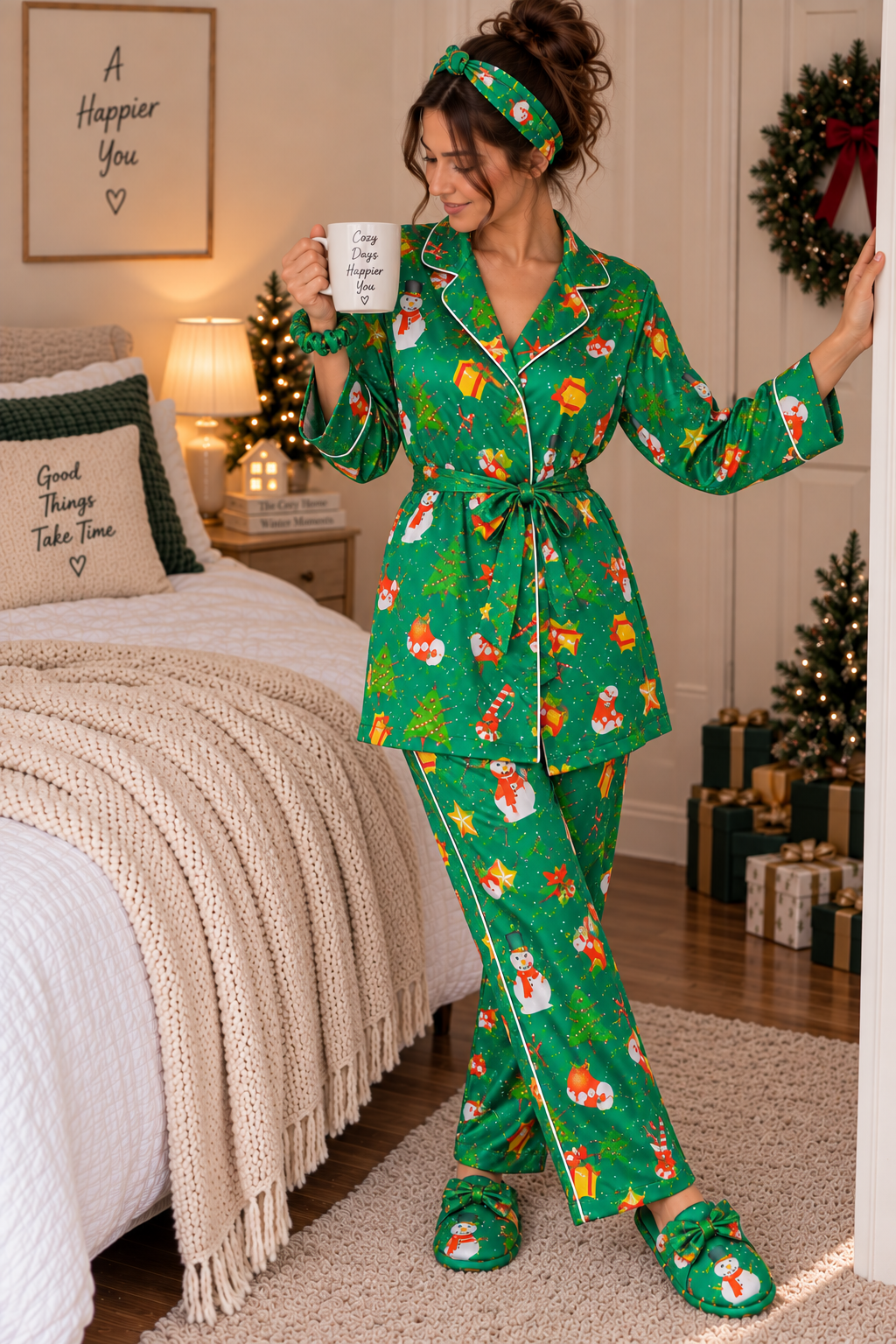 Christmas Cheer Robe 5pc Pajama Set
