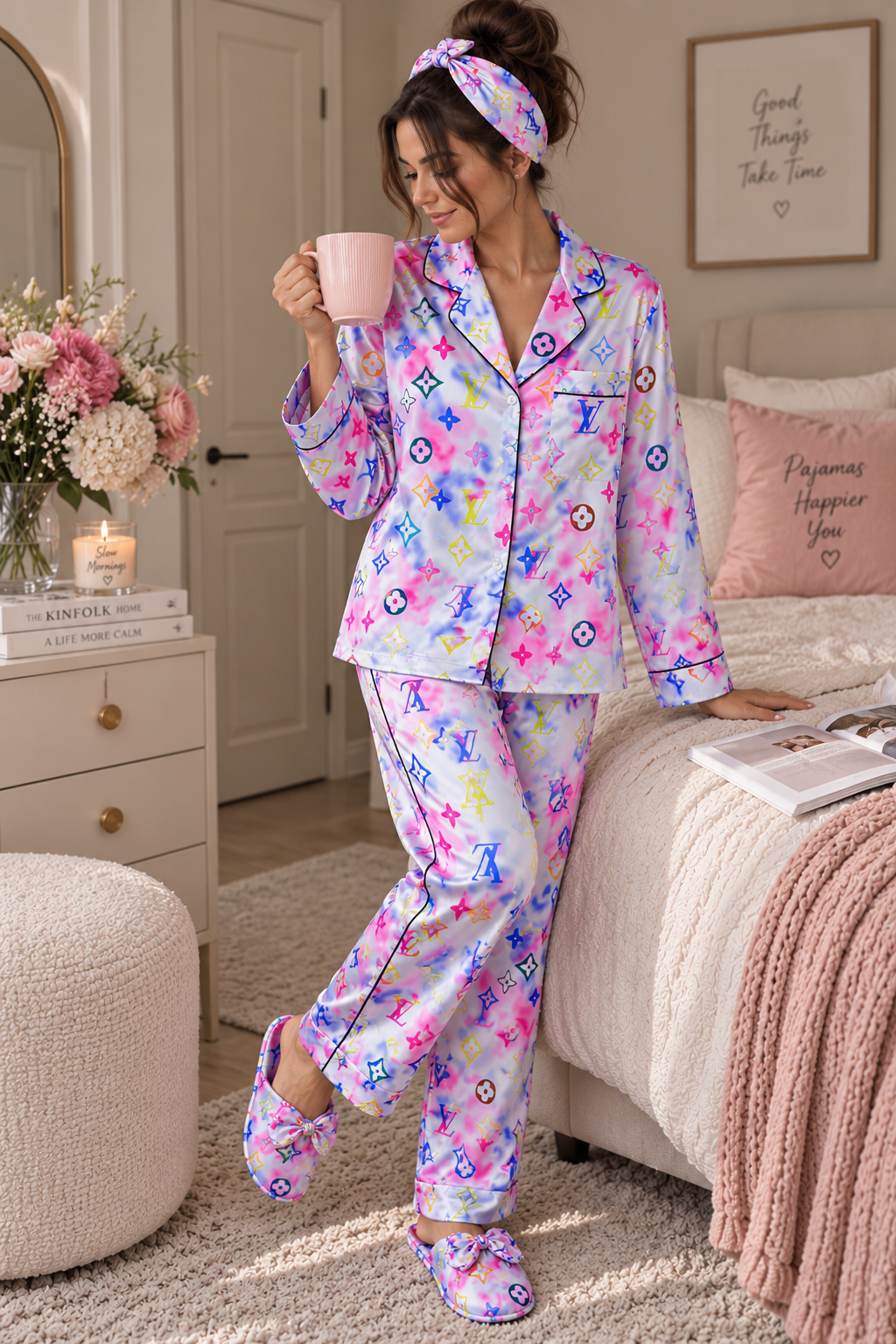 LV Watercolor Pajama Set