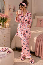 Pinkmas Robe 5pc Pajama Set