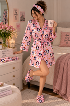 Pinkmas Robe 5pc Pajama Set