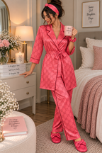 GG Coral Robe 5pc Pajama Set