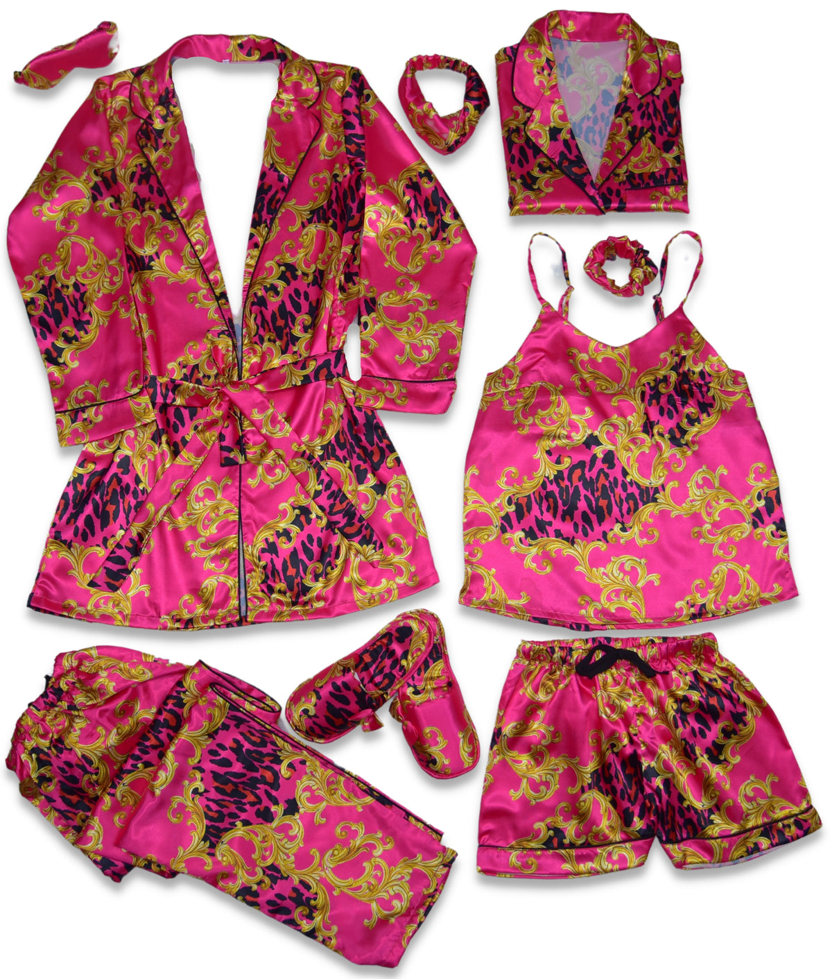Baroque Robe 5pc Pajama Set